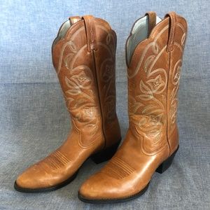 Ariat Heritage Russet Rebel Leather Cowgirl Boots